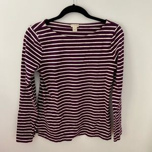 JCrew striped long sleeve